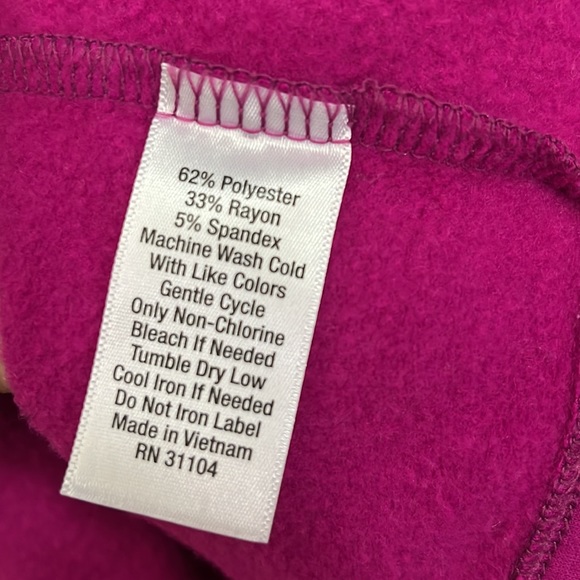 Zelos Sweater Women’s Extra Large Long Sleeve Pink Stretch Tie Up Front RN 31104 - Picture 6 of 6